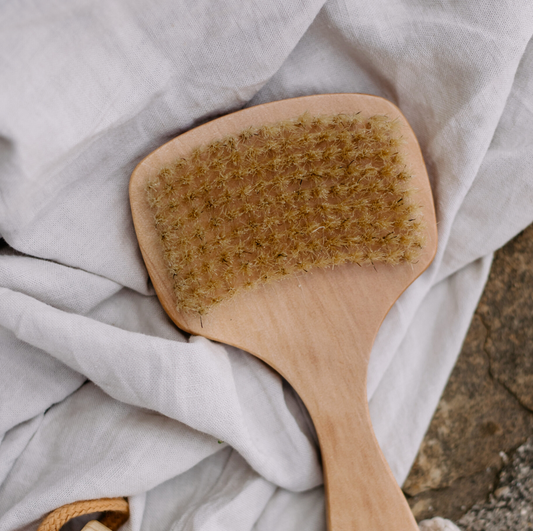 Badebørste med kort skaft