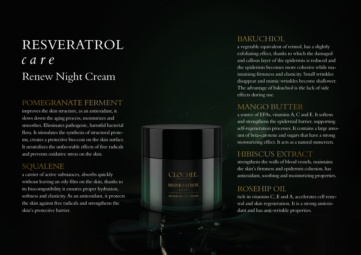 Renew Night Cream Resveratrol Care