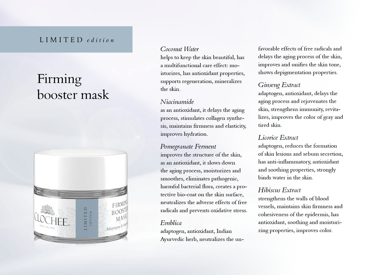 NO WASTE Firming Booster Mask