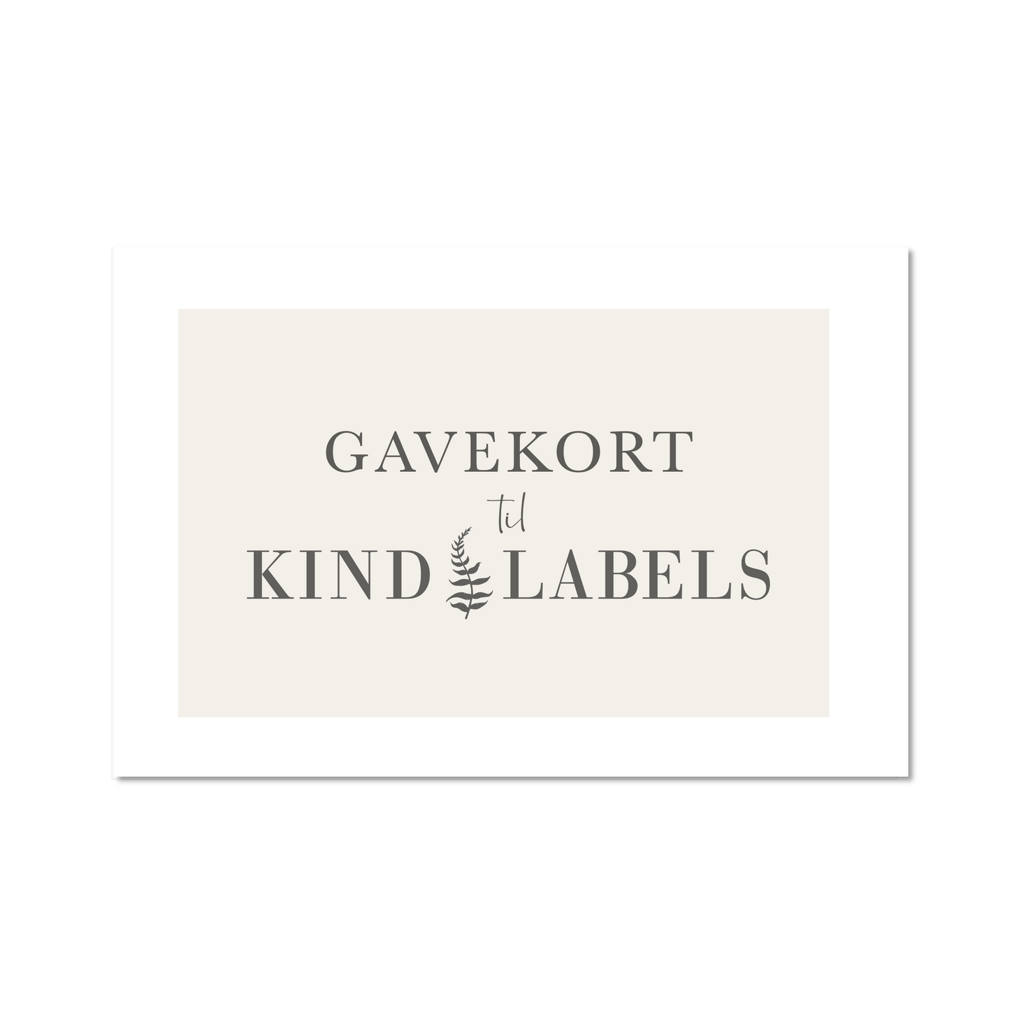 Gavekort til Kind Labels 🌿