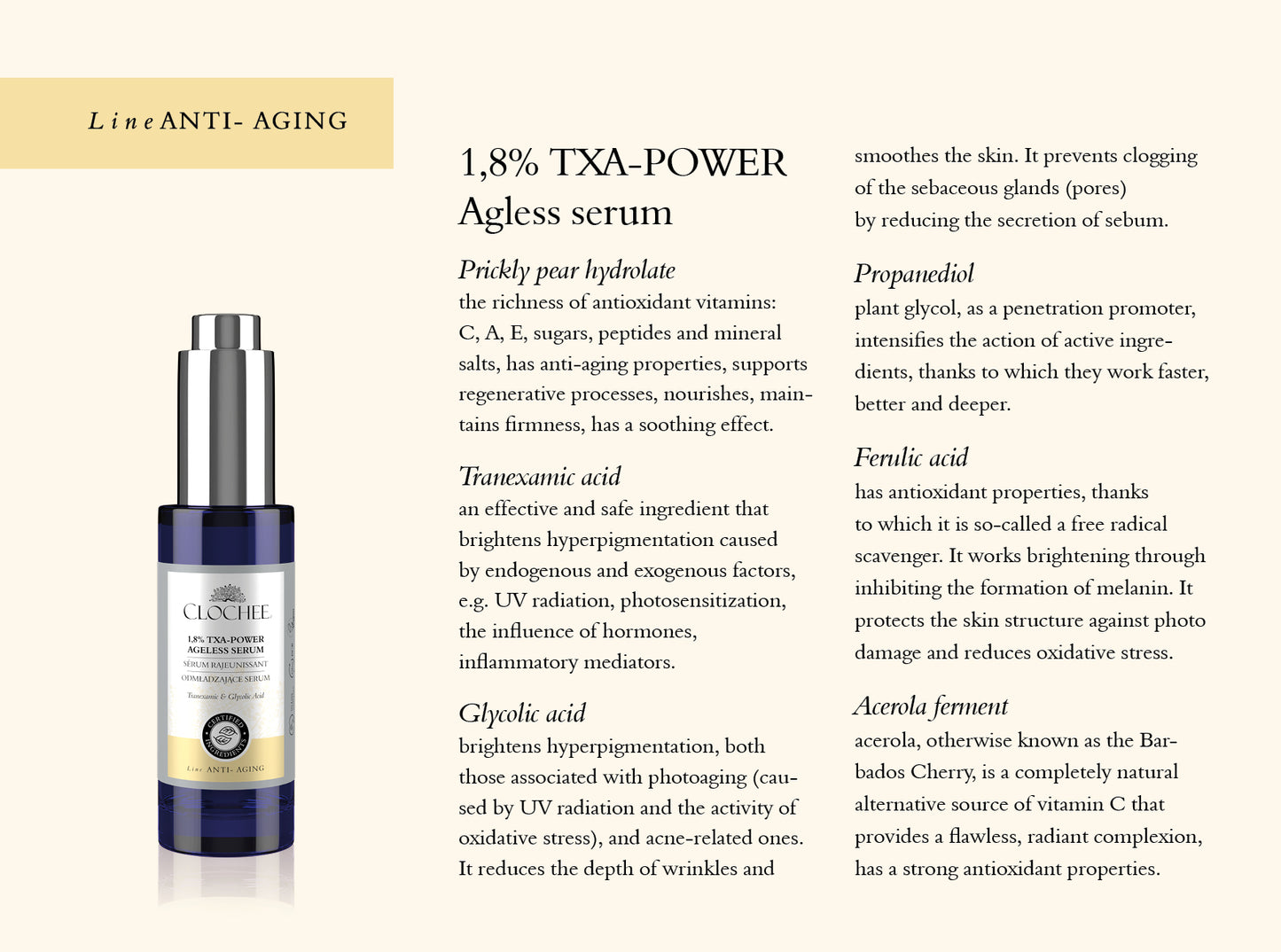1,8% TXA-Power Ageless Serum