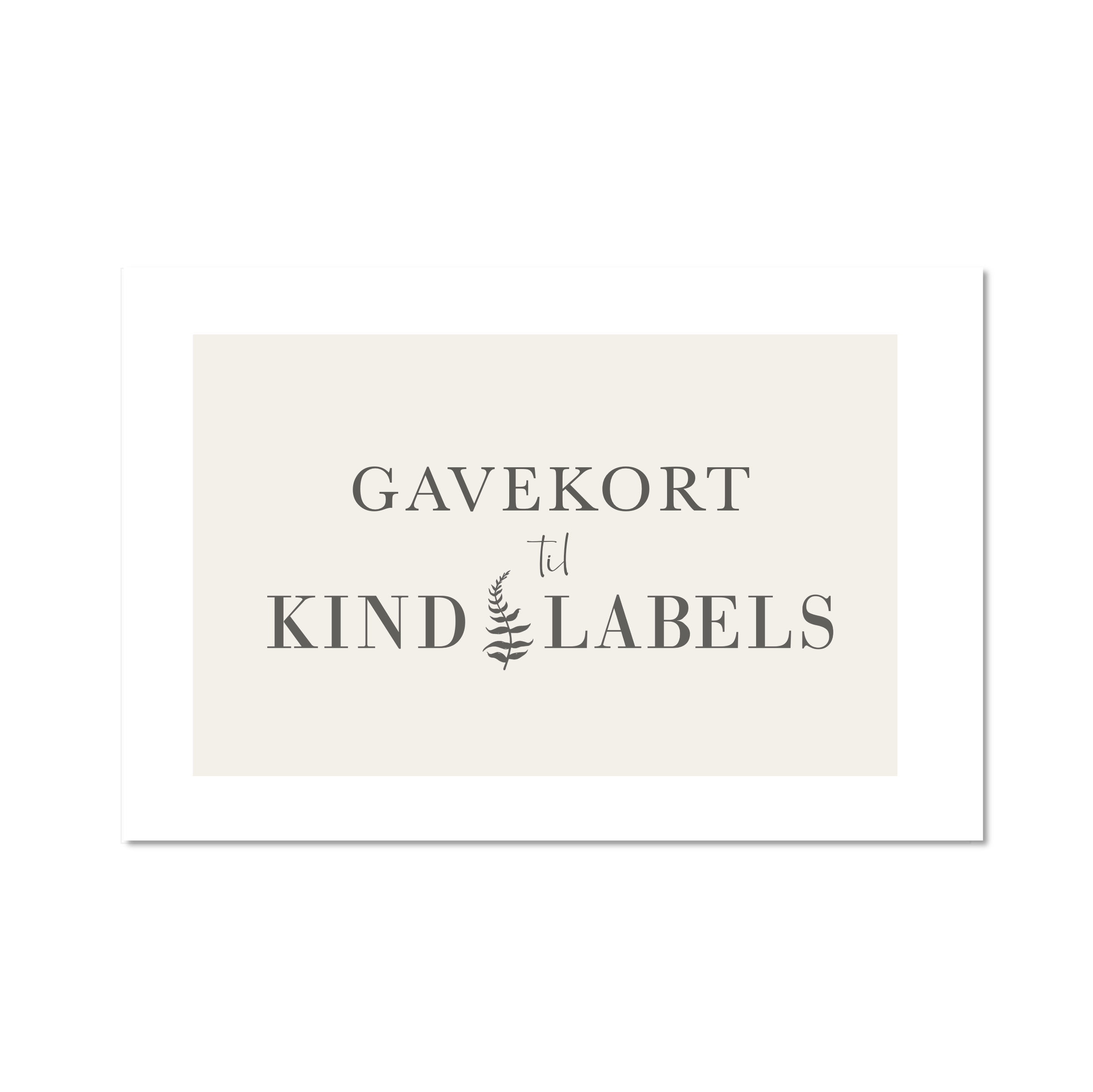 Gavekort til Kind Labels 🌿