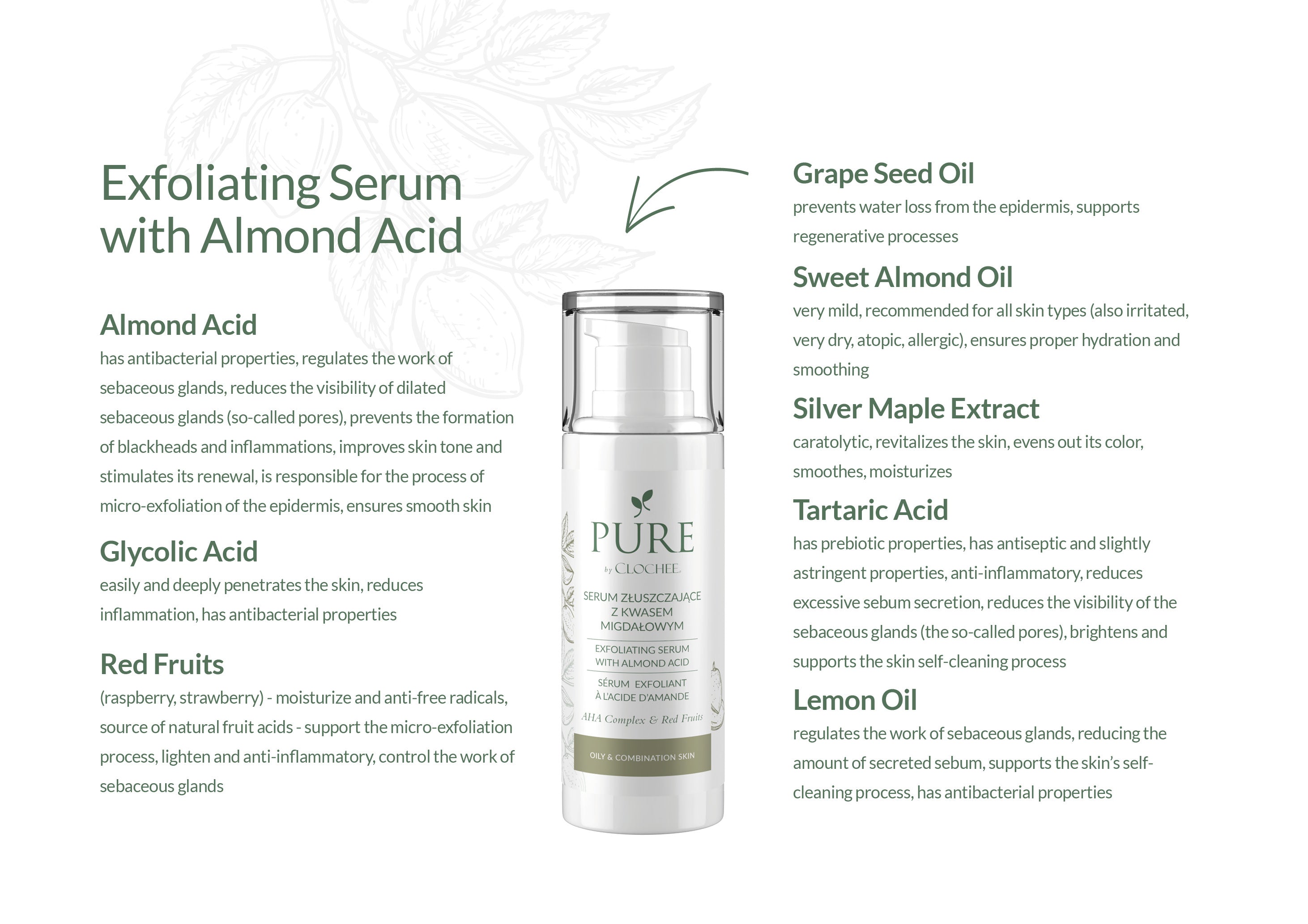 Exfoliating Serum with Almond Acid